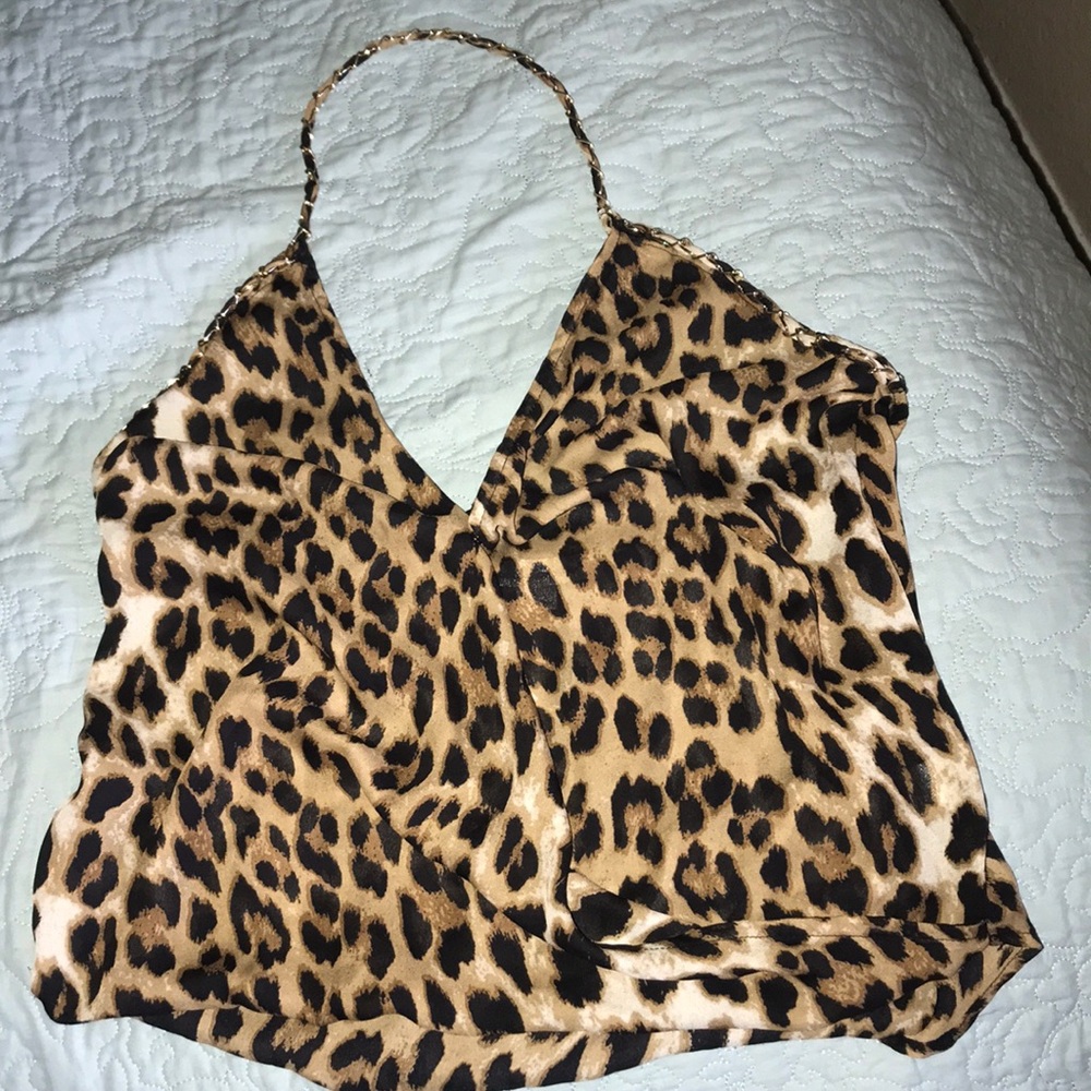 Gold chain top